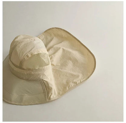 Quick-Dry Fisherman Hat: Cartoon Sunshade Cap for Kids