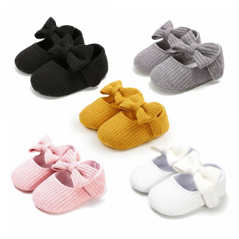 Princess Shoes for Babies: Anti-Slip Bow Sneakers