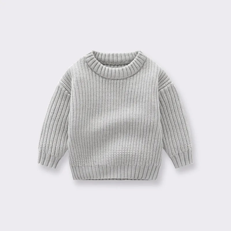Knitted Loose Sweater for Baby in Autumn/Winter
