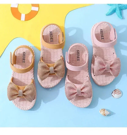 Girls' Bow Sandals: Sweet and Versatile