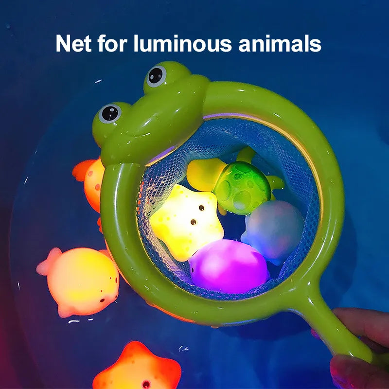 LED Light-Up Cute Animals Bath Toy for Kids
