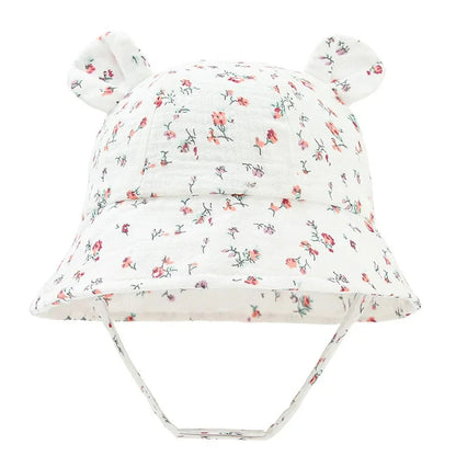 Printed Muslin Baby Bucket Hat: Cute Panama Fisherman Cap