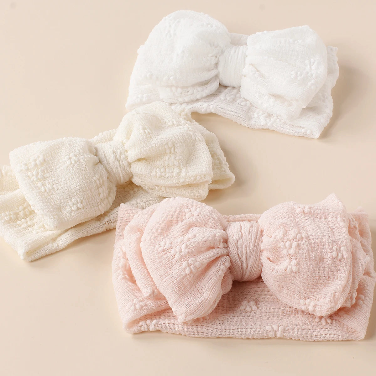 Breathable Baby Mesh Headbands: Double Bow Turban