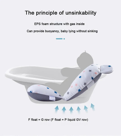Baby Bath Support Mat - Anti-Slip & Comfortable