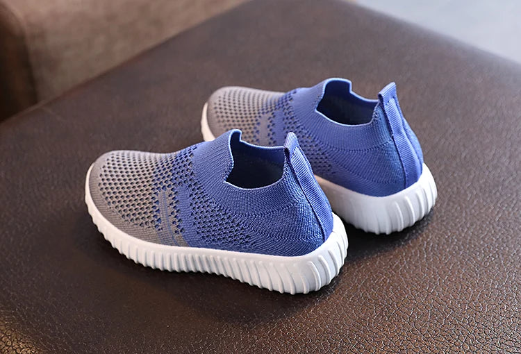 Kids Mesh Sneakers - Breathable, Anti-Slip, Soft Soled Shoes