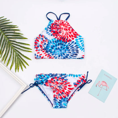 Colorful Kids Bikini Set - Summer Swimwear