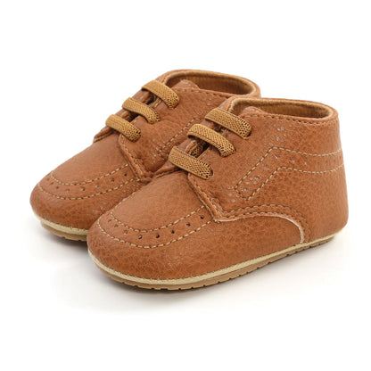 New Retro Leather Baby Shoes - Multicolor Toddler Moccasins