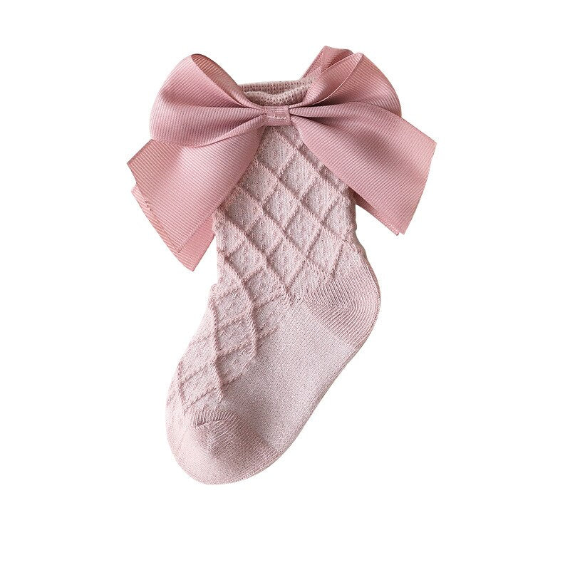 Lace Flower Long Tube Socks For Children