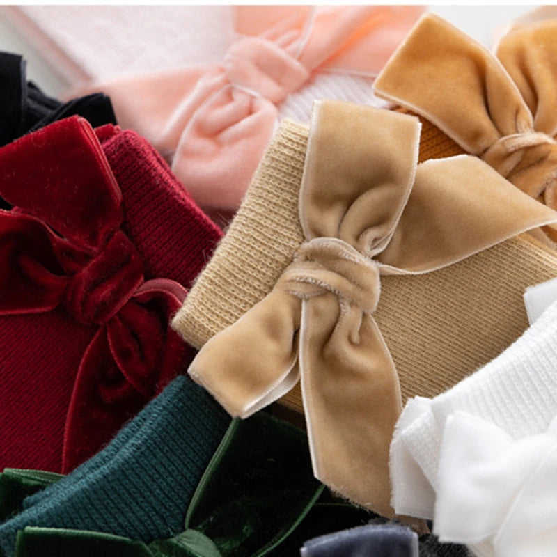 Bow Knee High Socks for Baby Girls