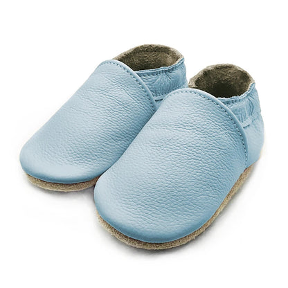 Soft Leather Newborn Booties for Babies