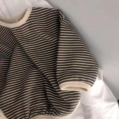 Cotton Striped Long Sleeve T-shirt - Kids 1-8T