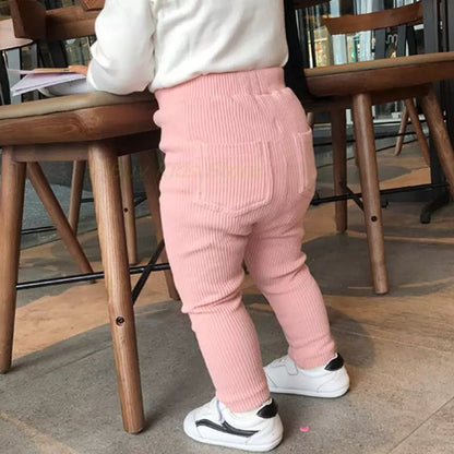 Vertical Stripes Cotton Pants - Stylish Leggings for Kids