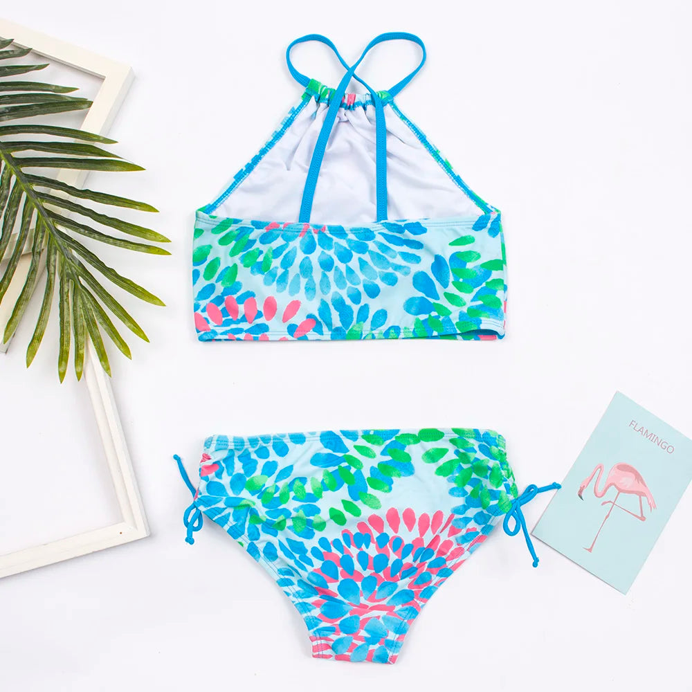 Colorful Kids Bikini Set - Summer Swimwear