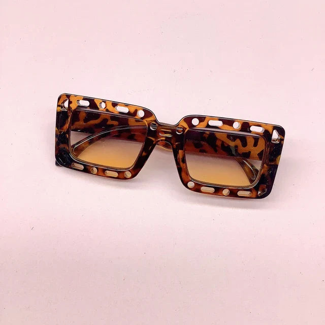 Hollow Out Square Kids Sunglasses.
