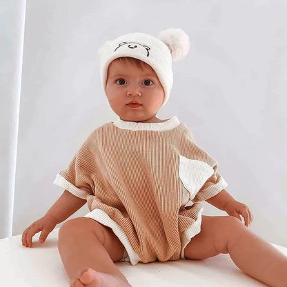 Summer Newborn Cotton Romper: Short Sleeve Fashion Baby Clothes