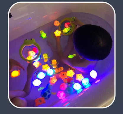 LED Light-Up Cute Animals Bath Toy for Kids