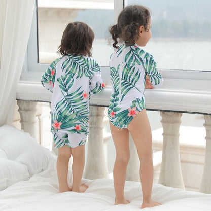 Summer Mother Father Kids Matching Swimwear