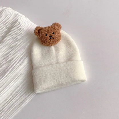 Cute Bear Knitted Baby Hat: Warm and Cozy Beanie