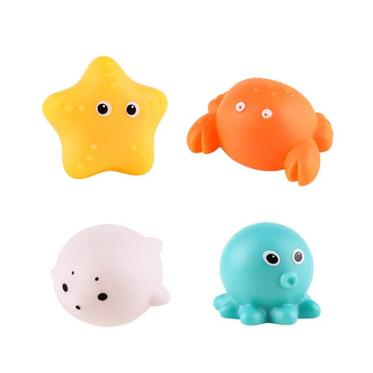 LED Light-Up Cute Animals Bath Toy for Kids