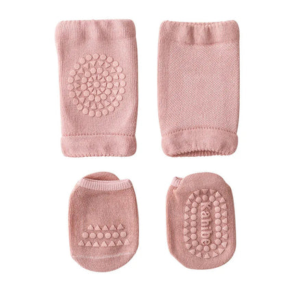 Baby Knee Pads & Anti-Slip Socks Set