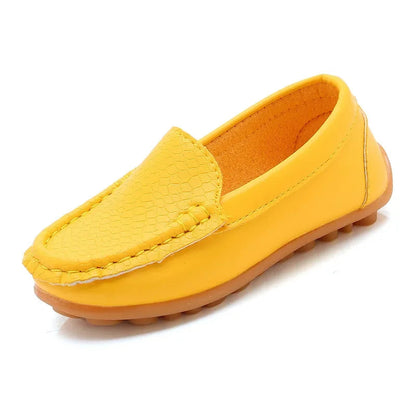 Kids' PU Leather Slip-On Moccasin Loafers