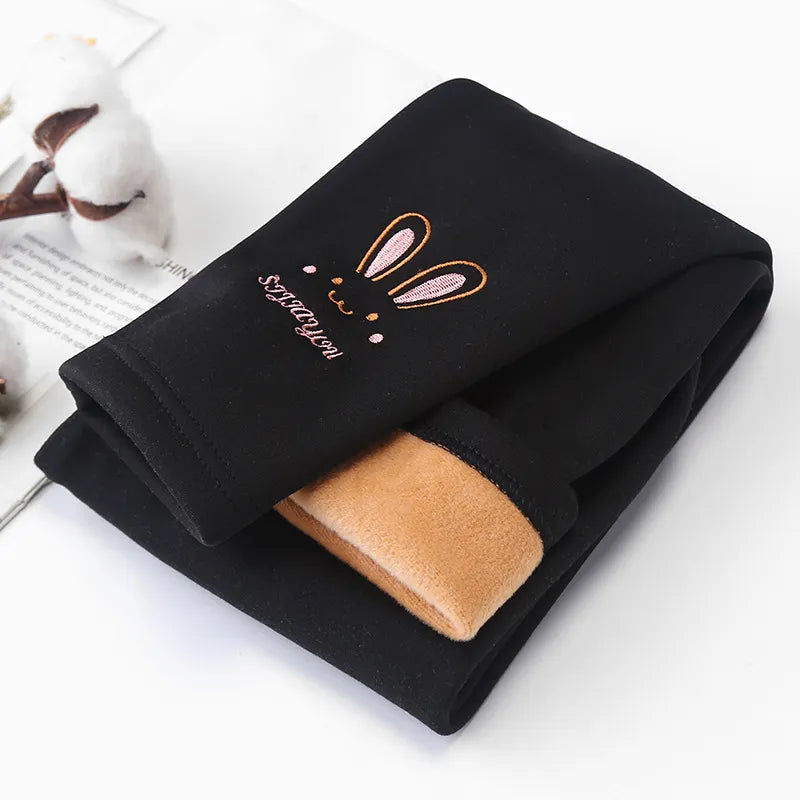 Cute Rabbit Leggings - Warm & Cozy for Girls (Autumn/Winter)