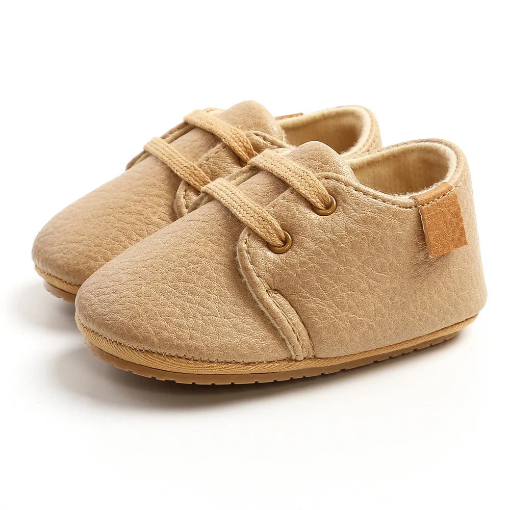 New Retro Leather Baby Shoes - Multicolor Toddler Moccasins