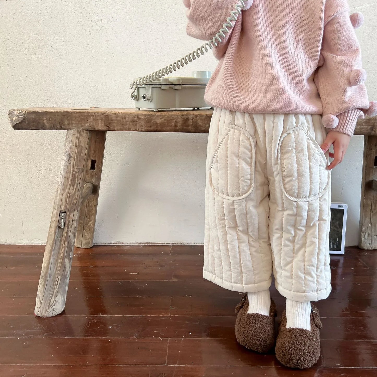 Elastic Waist Cotton Harem Pants - Kid's Spring/Autumn Trousers