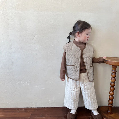 Elastic Waist Cotton Harem Pants - Kid's Spring/Autumn Trousers