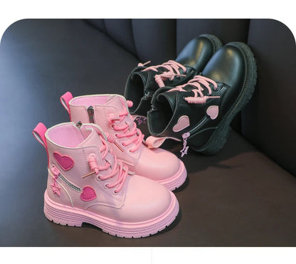 Chic Pink Rubber Boots for Fashionable Little Princesses