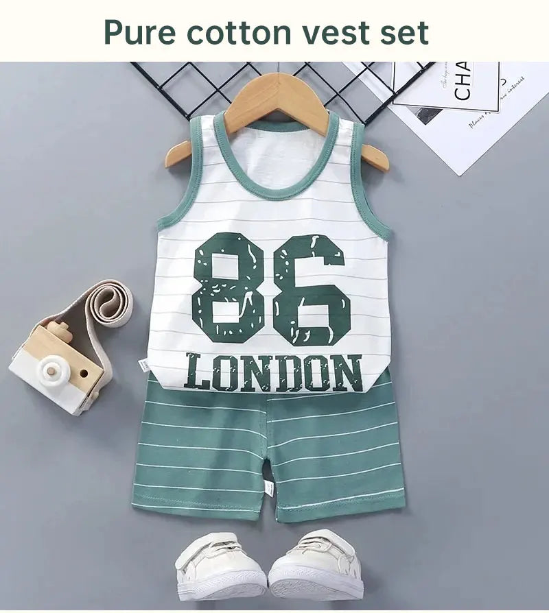 Summer Children's Sports Clothes: Stylish Set