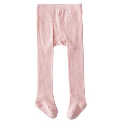 Baby Girls Slim Fit Pantyhose - Stylish Elastic Waist Stockings