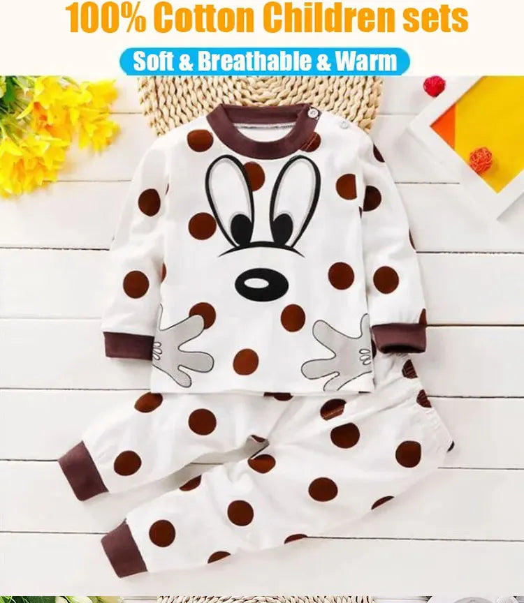 Children's Cartoon Cotton Sets for Autumn/Winter