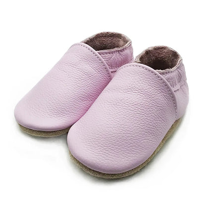 Soft Leather Newborn Booties for Babies