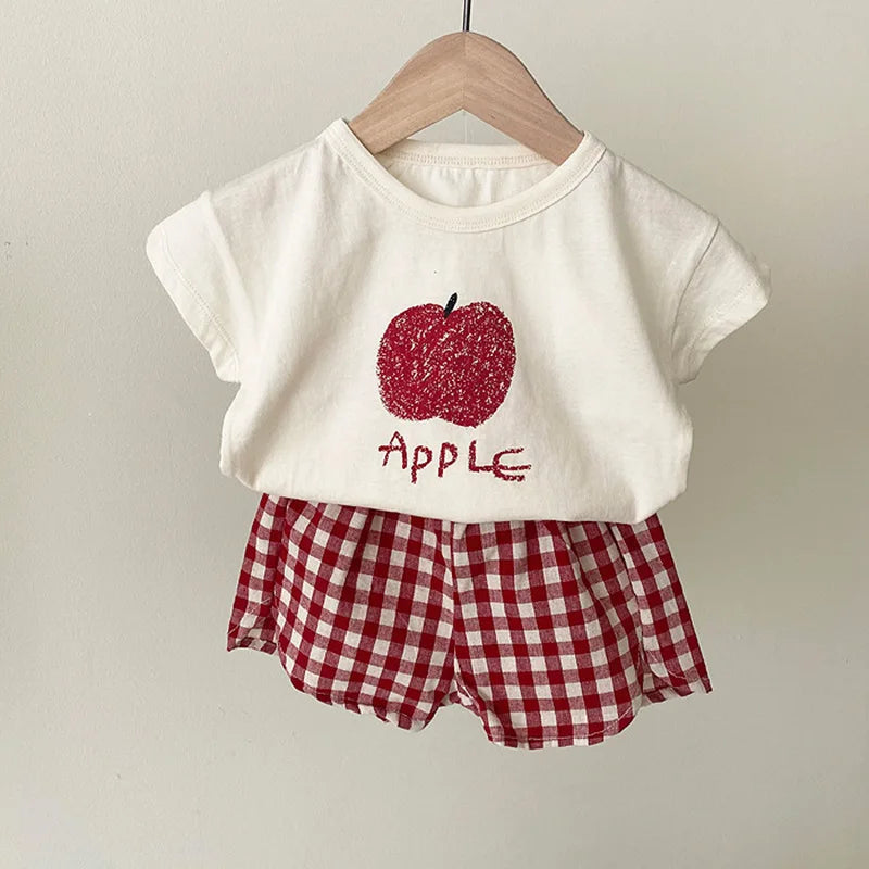 Cotton Sleeveless Baby Pajama Sets: Cartoon Homewear for Summer