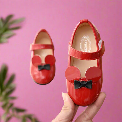 Soft PU Patent Leather Flats for Baby Girls