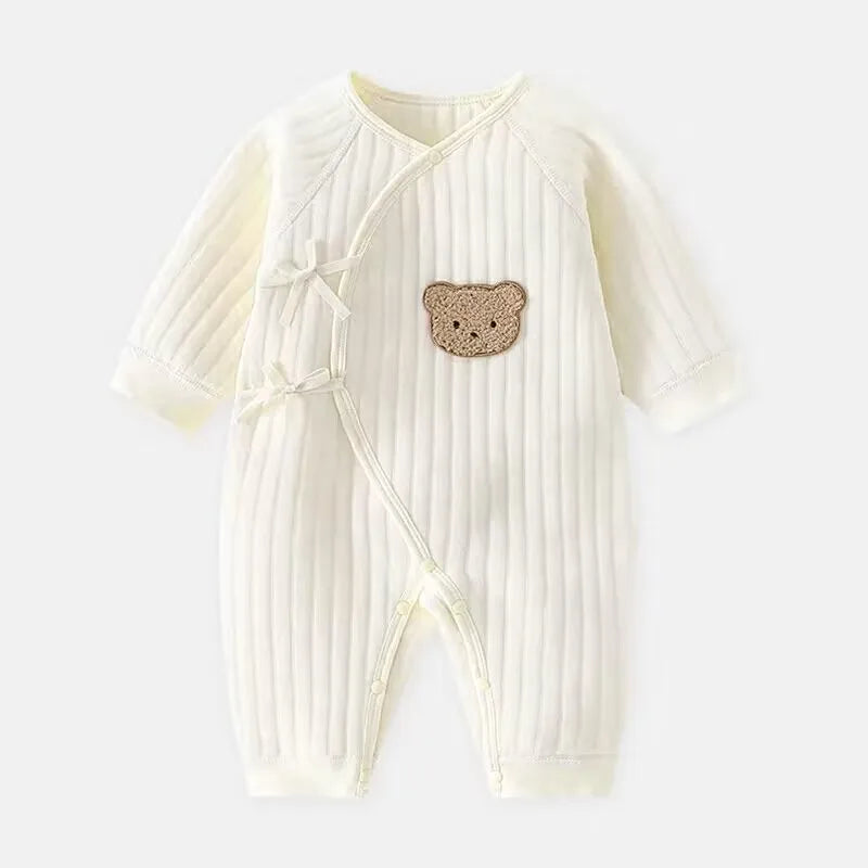 Cotton Newborn Onesie for 0-6M Babies