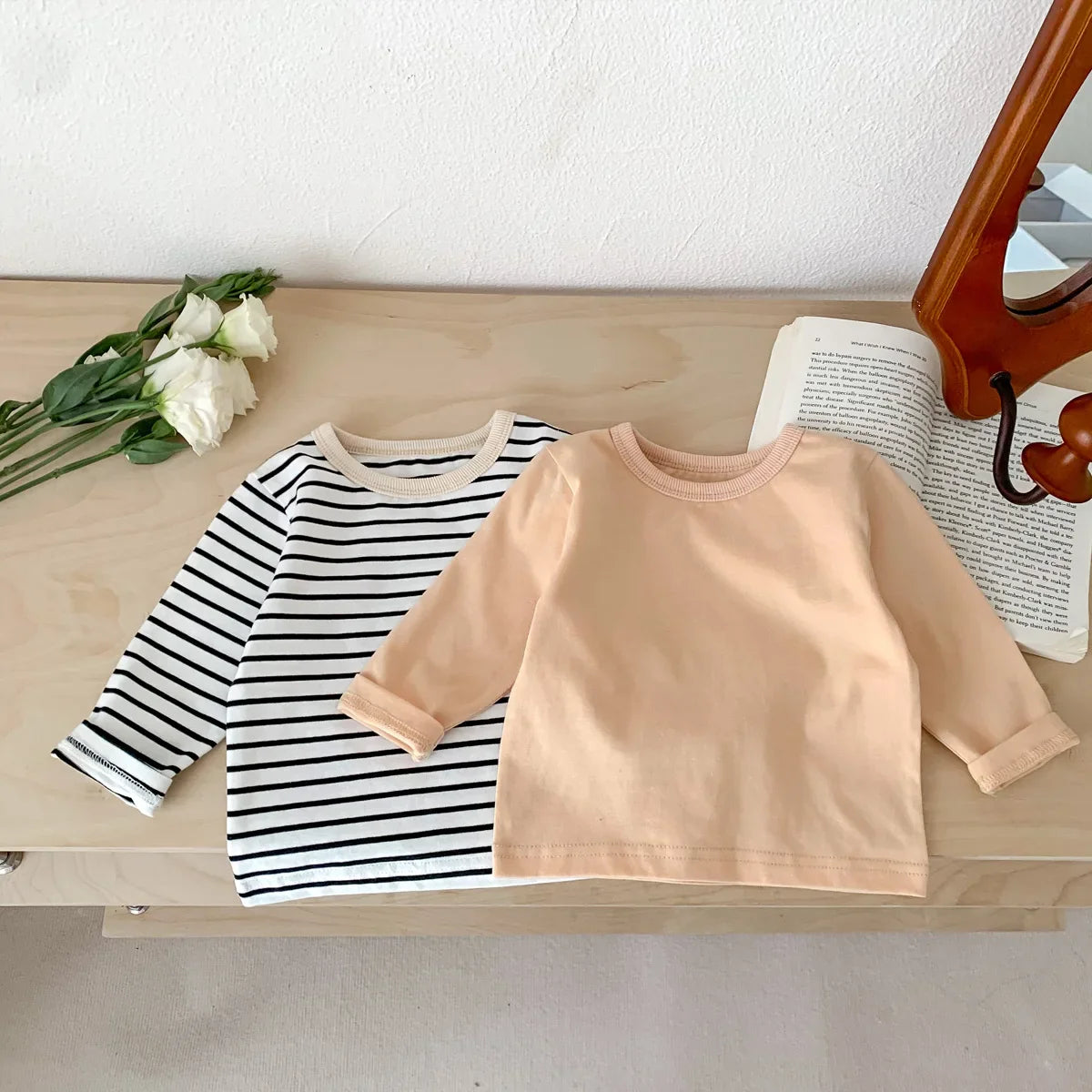 Striped T-shirts Or Plain T-shirts For Children