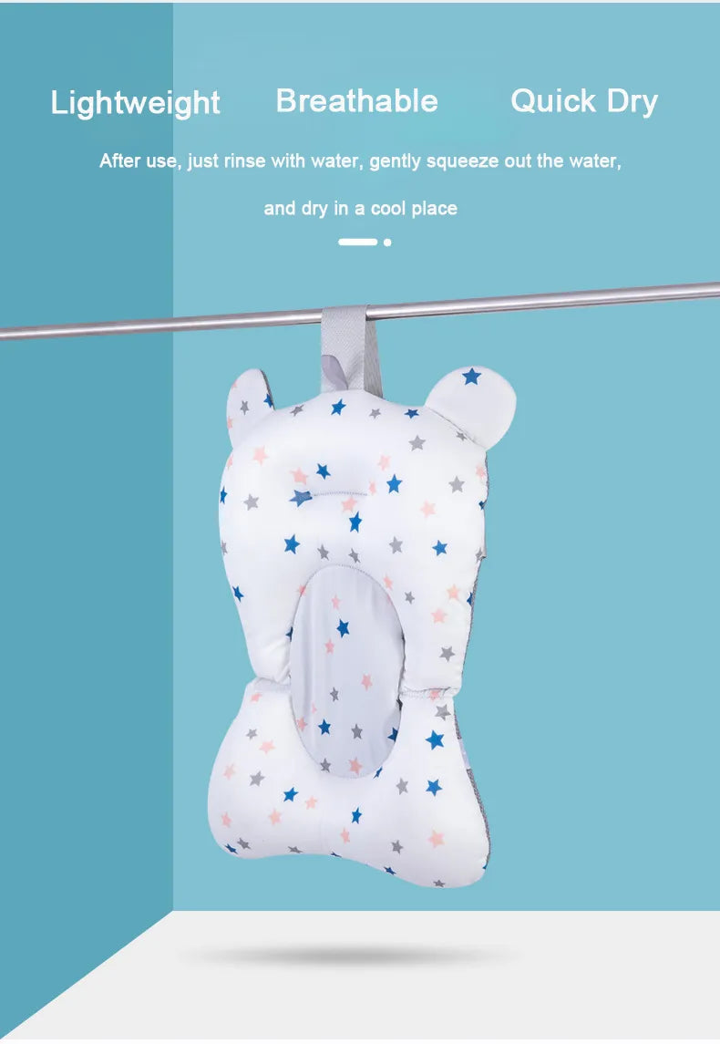 Baby Bath Support Mat - Anti-Slip & Comfortable