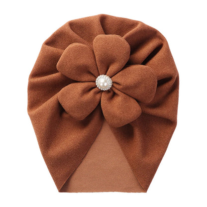 Pearl Turban Baby Hat: Elegant Headwear for Newborns