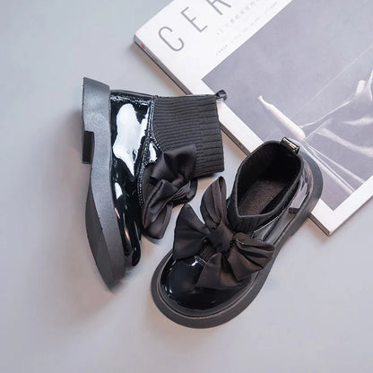 Girls Sock Boots: Elegant and Non-slip School Shoes