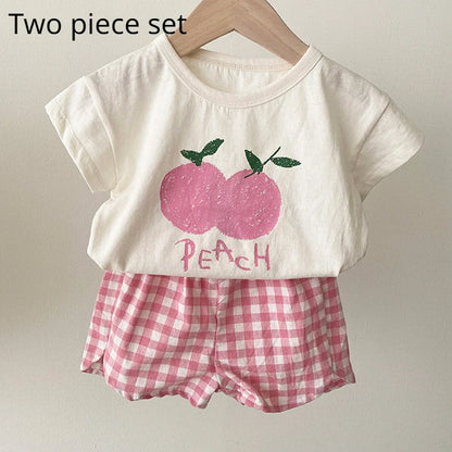 Cotton Sleeveless Baby Pajama Sets: Cartoon Homewear for Summer