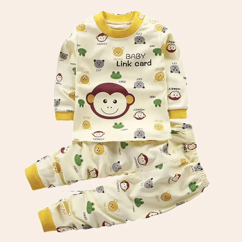 Children's Cartoon Cotton Sets for Autumn/Winter