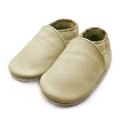 Soft Leather Newborn Booties for Babies