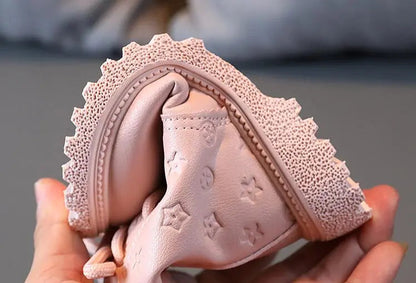 Autumn/Winter Plush Kids Boots: Fashionable & Warm
