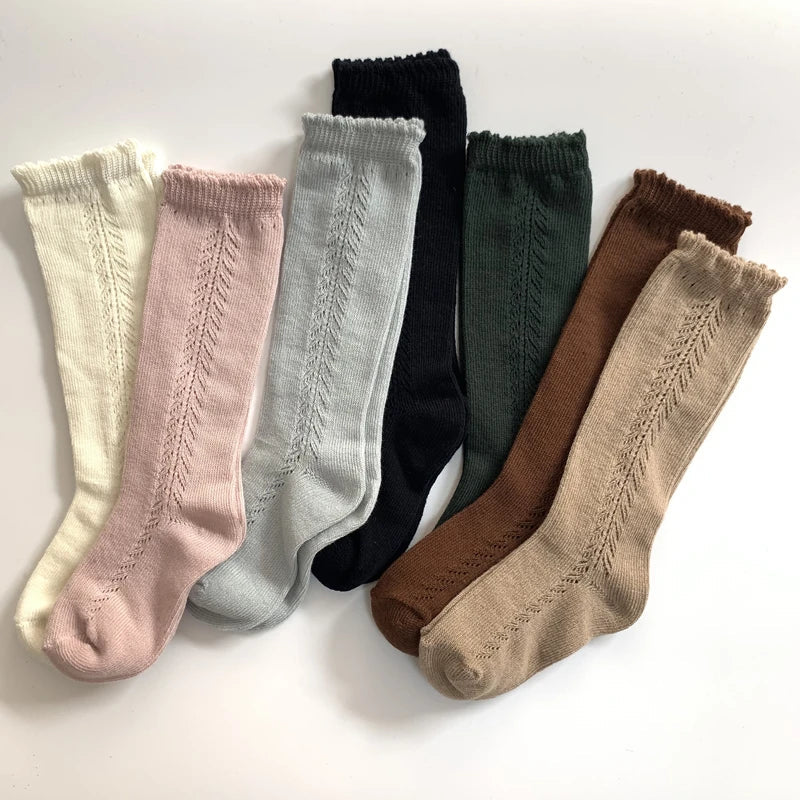 Cotton Knee-High Socks: Breathable & Stylish