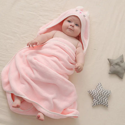 Super Soft Hooded Baby Towels: Cozy Bath Blanket
