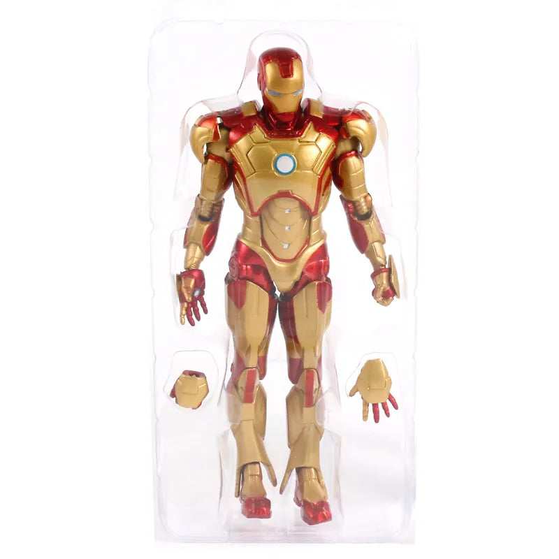 Golden Iron Man PVC Action Figure Model Toy