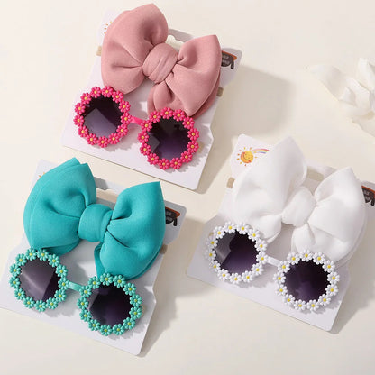 Fashion Baby Girls' Sunglasses and Hair Band Set