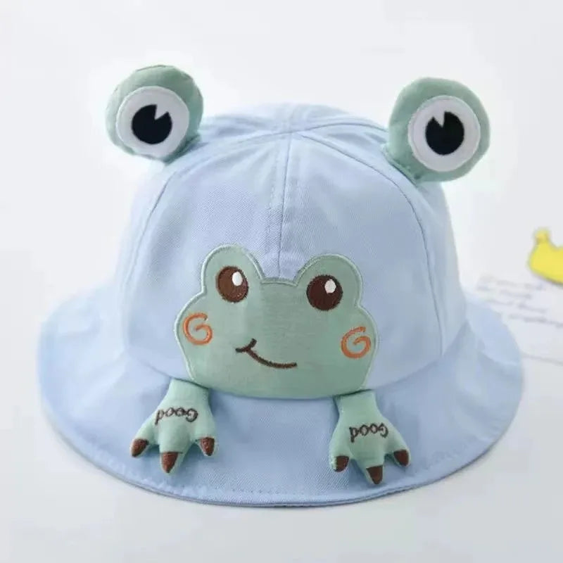 Cute Frog Baby Bucket Hat: Spring/Summer Fisherman Cap